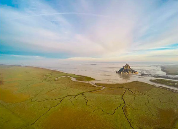 Aerial Photography Of Mont-Saint-Michel 
